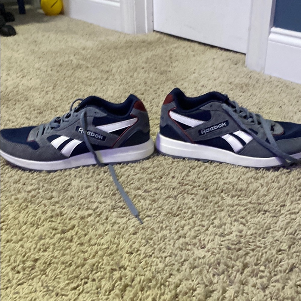 Reebok Gray and White Sneakers